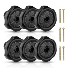 RV Window Vent Knobs 6 PCS 1 inch Shaft 2.25 inch Diameter Plastic Latch