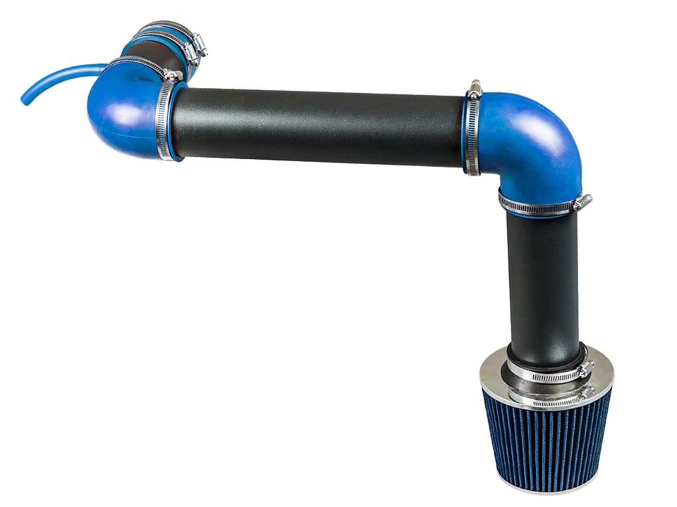 BCP RW BK AZUL 1993-1995 Camaro/Firebird 3,4 L V6 Kit de admisión de aire frío + filtro Foto 3 de 4