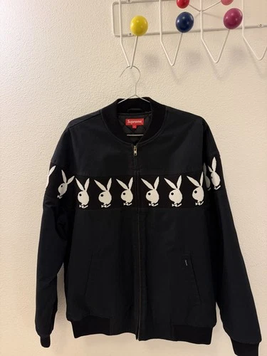 Supreme X Playboy SS19 Full Zip Jacket Size Large Quilted Lining (RARE) - product listing photo