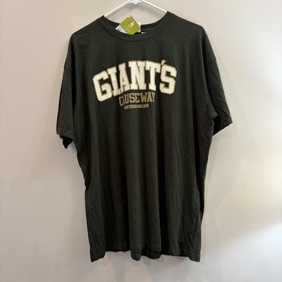 Giants Causeway Men's Black Logo Graphic Print Crew Neck Short Sleeve T-Shirt XL
