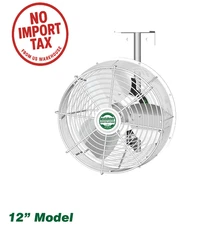 Barnstormer 12" Fan Single Phase Powerful Farm Barn Ventilation System Ship USA.