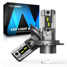 Pair NOVSIGHT LED Headlight Kit H4 High/Low Beam 60W 16000LM Super Bright Bulbs