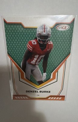 2024 Sage Low Hit Football #58 Denzel Burke GREEN NFL Nmt
