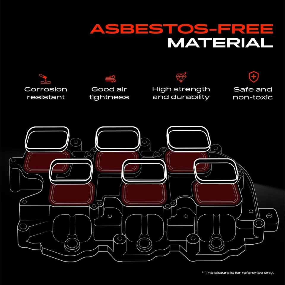 Прокладка впускного коллектора двигателя для Mitsubishi Galant Dodge Colt Ram 50 Plymouth - Изображение 3 из 4