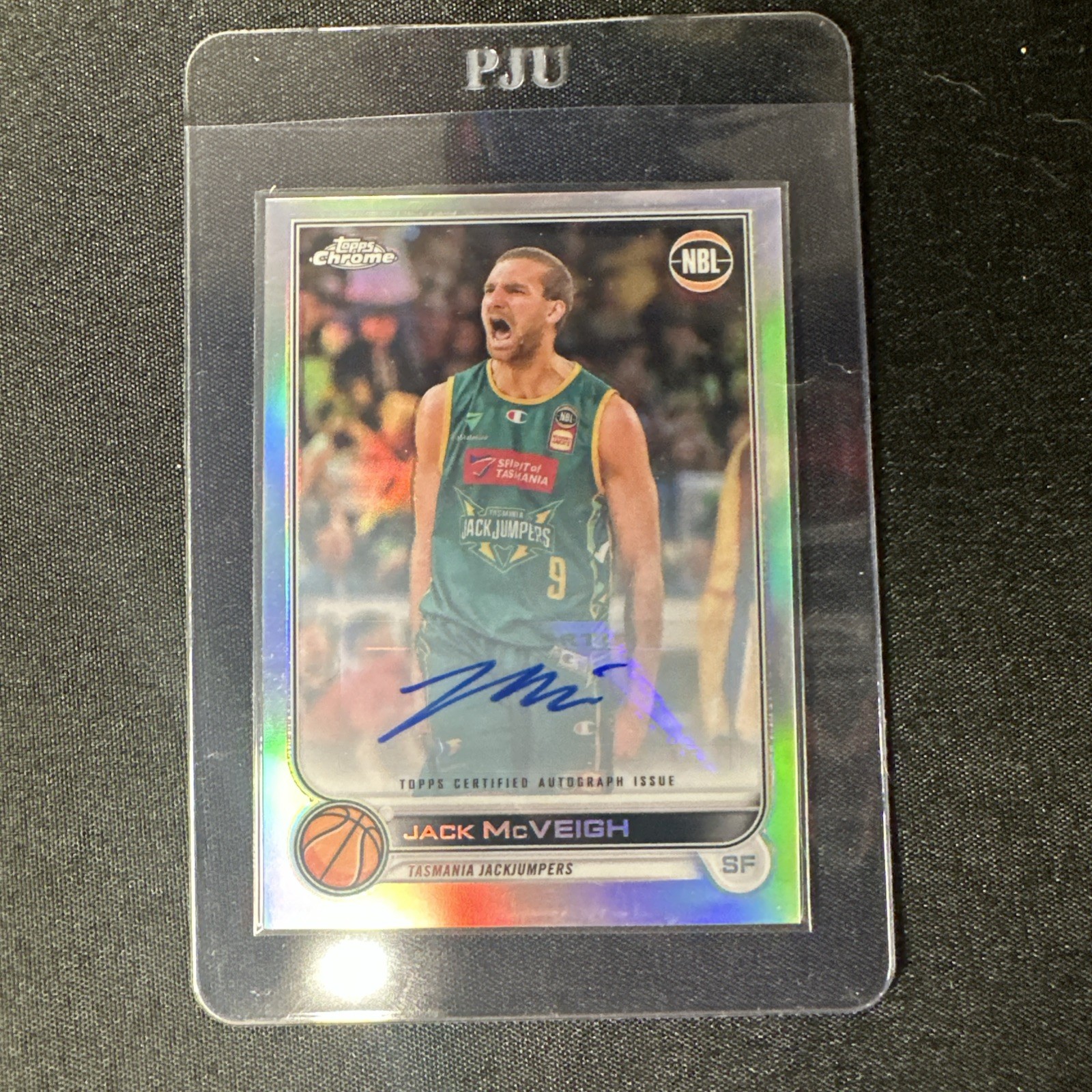 2022-23 Topps NBL National Basketball League Jack McVeigh #97 Auto Chrome Holo