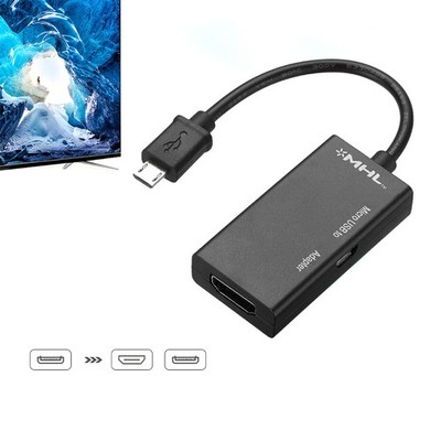 1080P Micro USB to HDMI Adapter Phone/Laptop MHL to HDTV Monitor Converter Cable