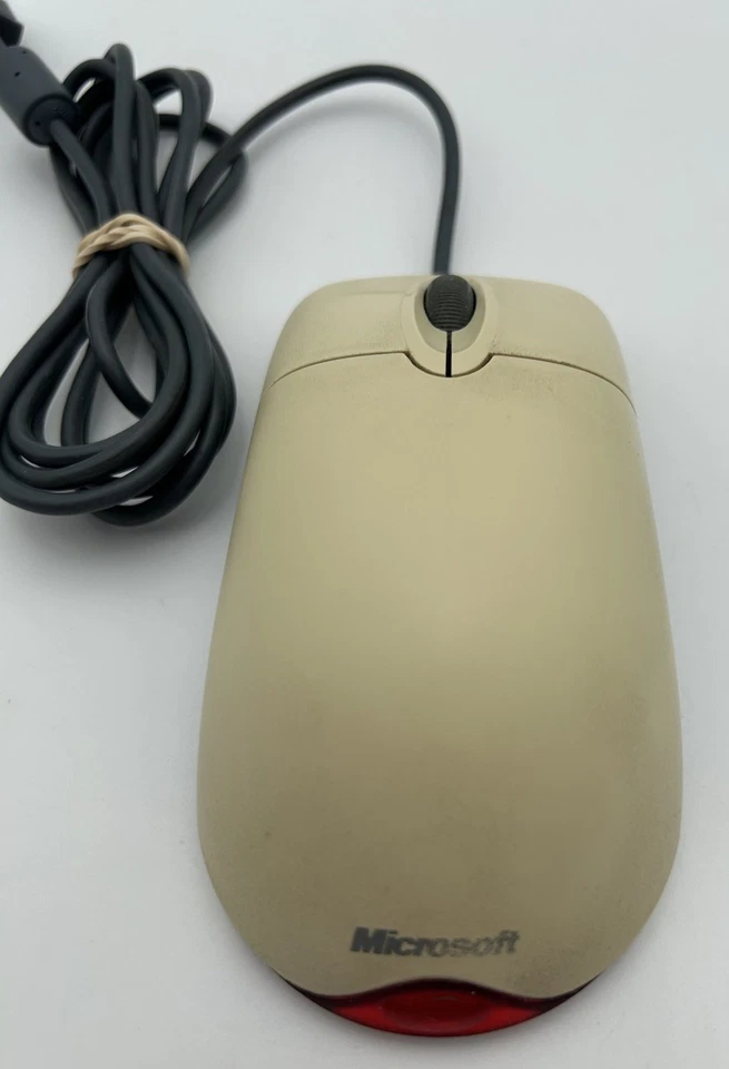 Microsoft Optical USB & PS/2 Compatible Wheel Mouse Wired X08-70400 Tested GUC - Image 2 of 4