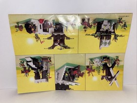 LEGO 1980s Castle Forestmen Camouflaged Outpost INSTRUCTIONS Manual For Set 6066