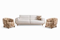 Wohnzimmer-Set 3-Sitzer-Sofa Sessel Moderner Stil GroßEs Sofa Neu