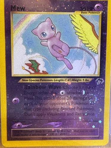 2001POKEMON SOUTHERN ISLAND PROMO MEW #1 BGS 9