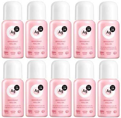 10x Shiseido Ag DEO 24 Premium Deodorant Roll-On Floral Bouquet 40ml Japan