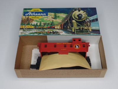 #ad #ad Athearn HO Scale 1:87 #1260 Great Northern Cupola Caboose X283 Orange Model Kit $14.95