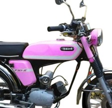 Yamaha FS1-E Moped 50cc Steel Pink Painted Fuel Tank 1970s @EU