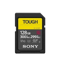Sony Tough High Performance 128GB SDXC UHS-II Class 10 U3 Flash Memory Card +Bla