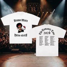 Bruno Mars Hello Kitty The Romantic Tour 2026 Graphic Shirt