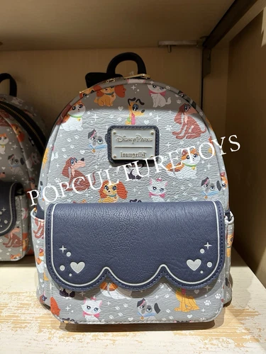 Disney Parks 2025 Pets Cats Dogs Pluto Marie Backpack Bag Loungefly New
