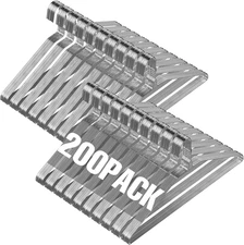 Wire Metal Clothes Hangers Bulk 200 Pack for Standard Size Suits, Coats, Shirts,