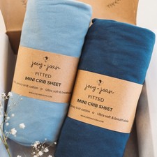 Mini Portable 24x38 Fitted Crib Sheets   Compatible with Dream on Me, Delta P...