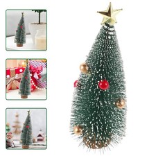 Christmas Mini Pine Tree Decoration Artificial Snow Tree For Holiday Tabletop