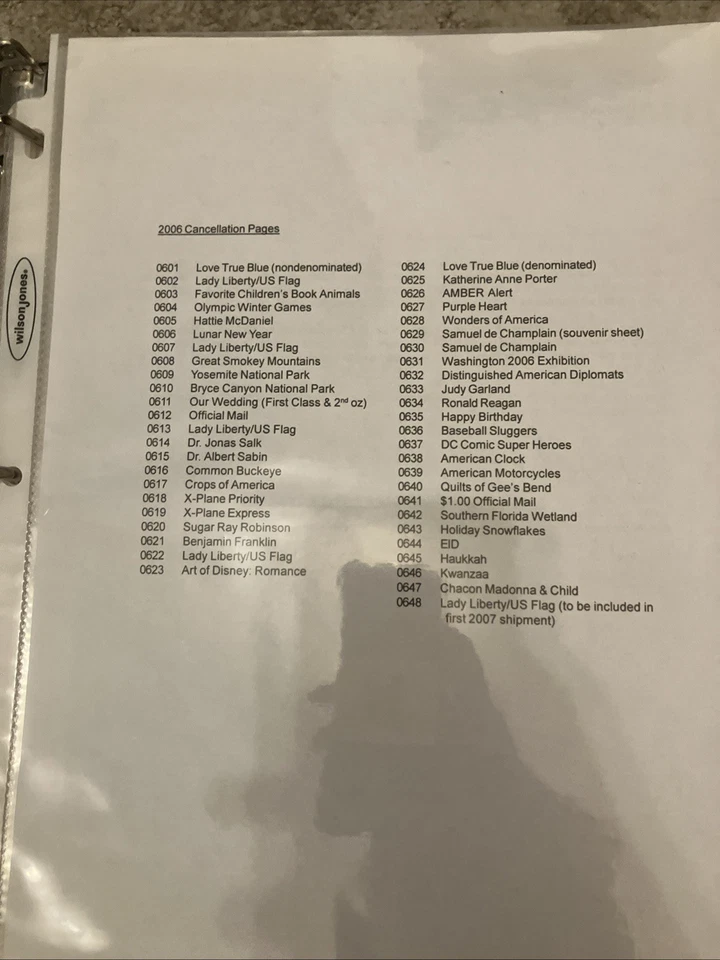 2006 FirstDay US Stamps All Forty Eight “American Commemorative Cancellations" - Image 3 of 4