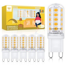 wowatt G9 LED Bulbs Dimmable Natural White 6 Count (Pack of 1),