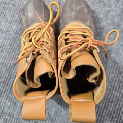 LL‎ Bean Bean Boots Mens Size 6M Brown Leather Rubber Waterproof Duck USA LL Bean Thinsulate Duck Boots 8 DM Brown Leather Upper  main image 4