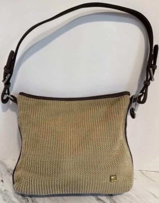 Borsa a tracolla The Sak marrone marrone chiaro borsa all'uncinetto borsa media boho chiusura zip