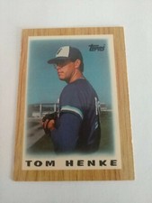 1987 Topps Major League Leaders Minis Tom Henke Toronto Blue Jays #76