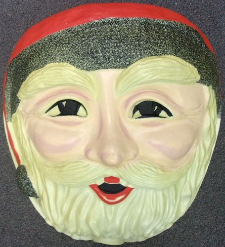 Giant OLD SANTA CLAUS Christmas Blow Mold Set. Street Lamp Cover Vintage - Picture 2 of 9