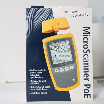 Fluke MS-POE Networks 5018508 Cable Tester, Connector Type RJ45 - Image 1 of 4