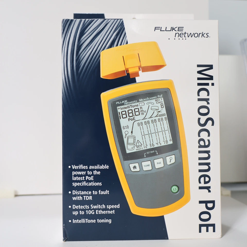 Fluke Networks 5018508 MS-POE Cable Tester, Connector Type RJ45 - Image 3 of 4