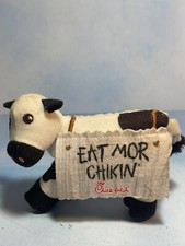 Chick-Fil-A Eat Mor Chikin Plush Eat More Chicken Cow Toy Kids Black White 2017