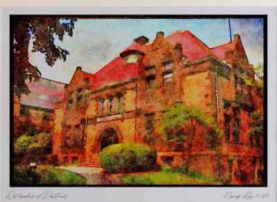 734047 Brown University Providence Rhode Island USA A3 Aquarelldruck