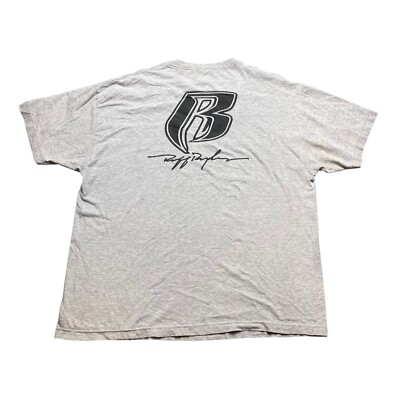 t*k様 RUFF RYDERS グレー Tシャツ Vintage Ruff Ryders Why? Jadakiss DMX Hip Hop Rap Rare T-Shirt