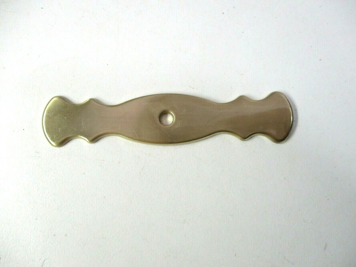 Amerock USA D885-G9 Cabinet Knob Backplate – Satin Sterling Nickel, 3-5/8" – Vintage Drawer Pull Base