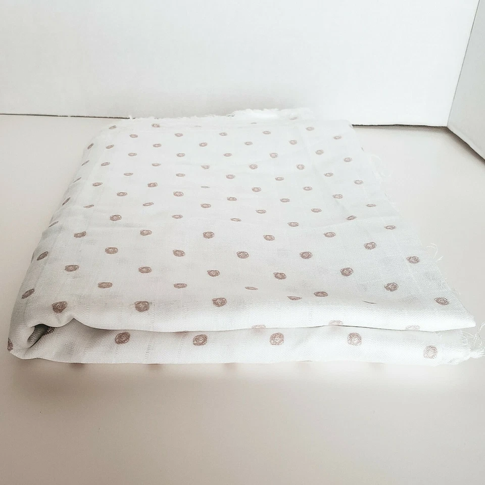 White Cotton Blend Jersey Knit Fabric sewing quilting clothing 1 to 2 Yards New - Image 4 of 4