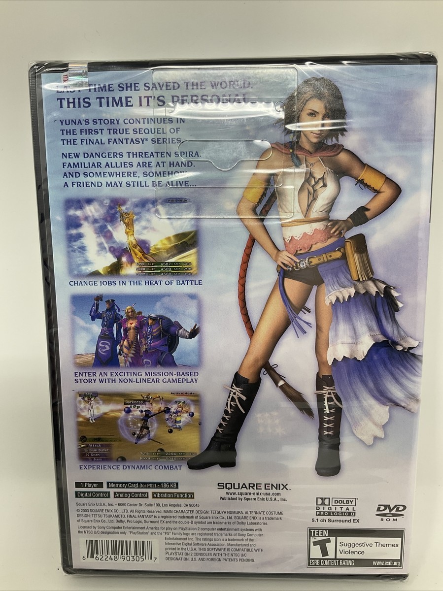 PS2 Playstation 2 Final Fantasy X2 Black Label 1st Print BRAND NEW