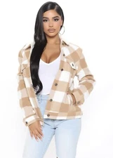 Chillin By The Fire Jacket - Taupe/Combo