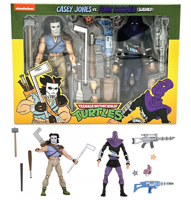 NECA TMNTケイシー・ジョーンズ&フットソルジャー NECA Teenage Mutant Ninja Turtles Casey Jones vs Foot Soldier