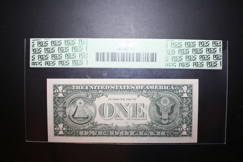 1999 $1 One Dollar Radar Note- SUPER HIGH GRADE 67PPQ RADAR FANCY SERIAL NUMBER - Image 2 of 2