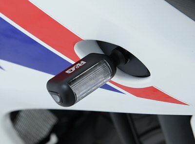 R&G schwarze Aero LED Typ Motorrad Micro Blinker Leuchten vorne oder hinten Ausstattung - Bild 4 von 4