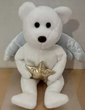 TY Beanie Baby - STAR the Angel Bear Holding Gold Star