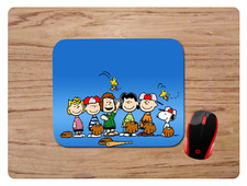 PEANUTS GANG BASEBALL THEME CUSTOM NON-SLIP NEOPRENE MOUSE PAD MAT HOME OFFICE