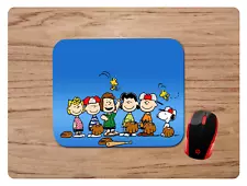 PEANUTS GANG BASEBALL THEME CUSTOM NON-SLIP NEOPRENE MOUSE PAD MAT HOME OFFICE