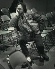 1988 Press Photo John Drew, Chrysler Corp. Union Official - mja71393