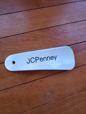 Vintage JC Penney JCP Shoe Horn White Plastic 4-1/2" long
