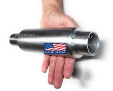 1 Npt Female Thread Muffler 304 Stainless Steel Exhaust Flex Tubig Compatible 1 Npt Female Thread Muffler 304 Stainless Steel Exhaust Flex Tubig Compatible