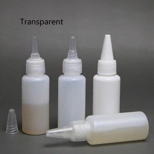 Empty Plastic Glue Bottles Pe 30-100Ml Squeeze Ink Oil Pigment Containers New - Picture 5 of 9