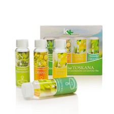 KK Set Infuso Sauna "Toscana" Sauna Concentrato Profumo Sauna 4 x 100 ml Confezione Regalo