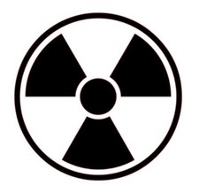 Radioactive Radiation Symbol Vinyl Sticker Decal Nuke Warning CHOOSE COLOR SIZE